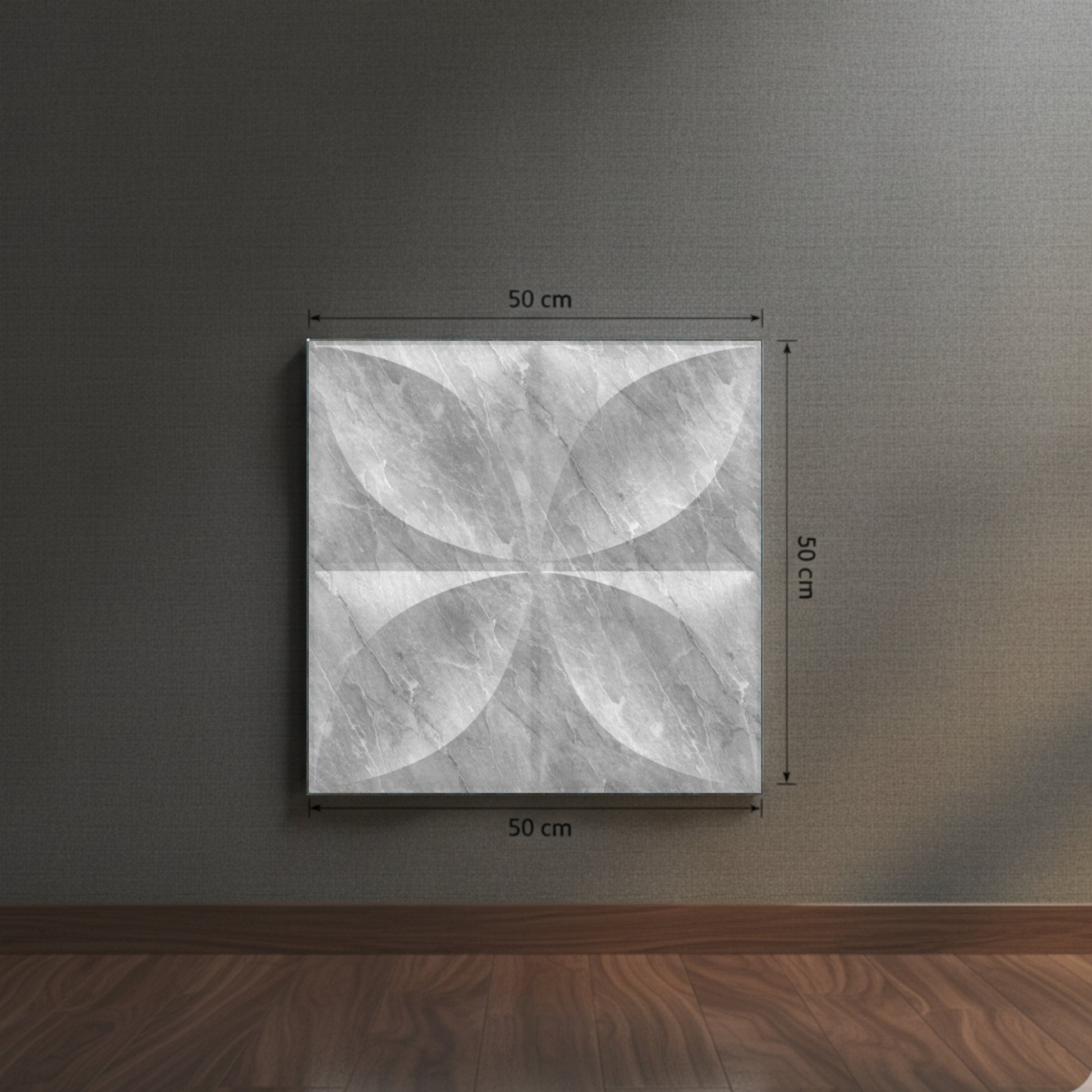 White Marble 3D Wall Panels Butterfly Design