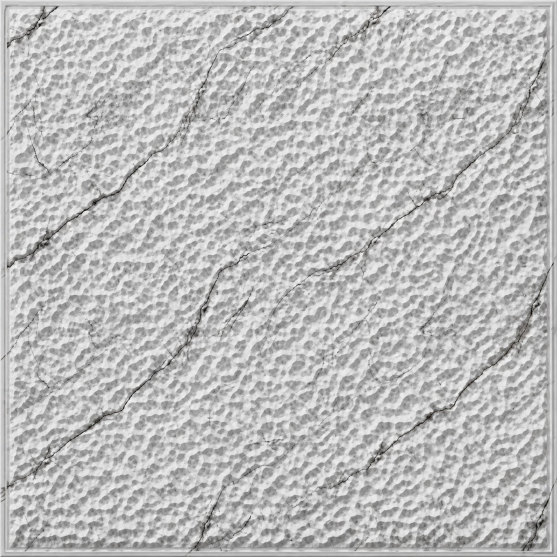 White Marble Self Adhesive PVC wall Panels Textured Design
