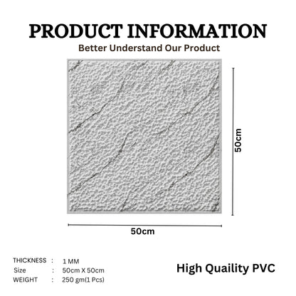 White Marble Self Adhesive PVC wall Panels Textured Design
