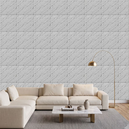 White Marble Self Adhesive PVC wall Panels Textured Design
