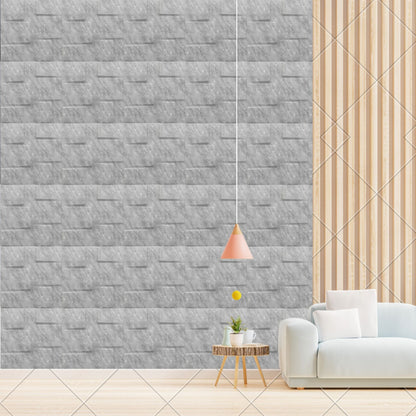 White Marble Stream Design 3D Wall Panel-1