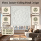White Regal Ornate Design 3D PVC Ceiling Panel Features View