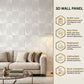 White Self Adhesive 3D Panels Curve Design