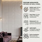 White Self Adhesive 3D Panels Triangle Design