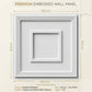 White Square Design 3D PVC Ceiling Panel  Size View