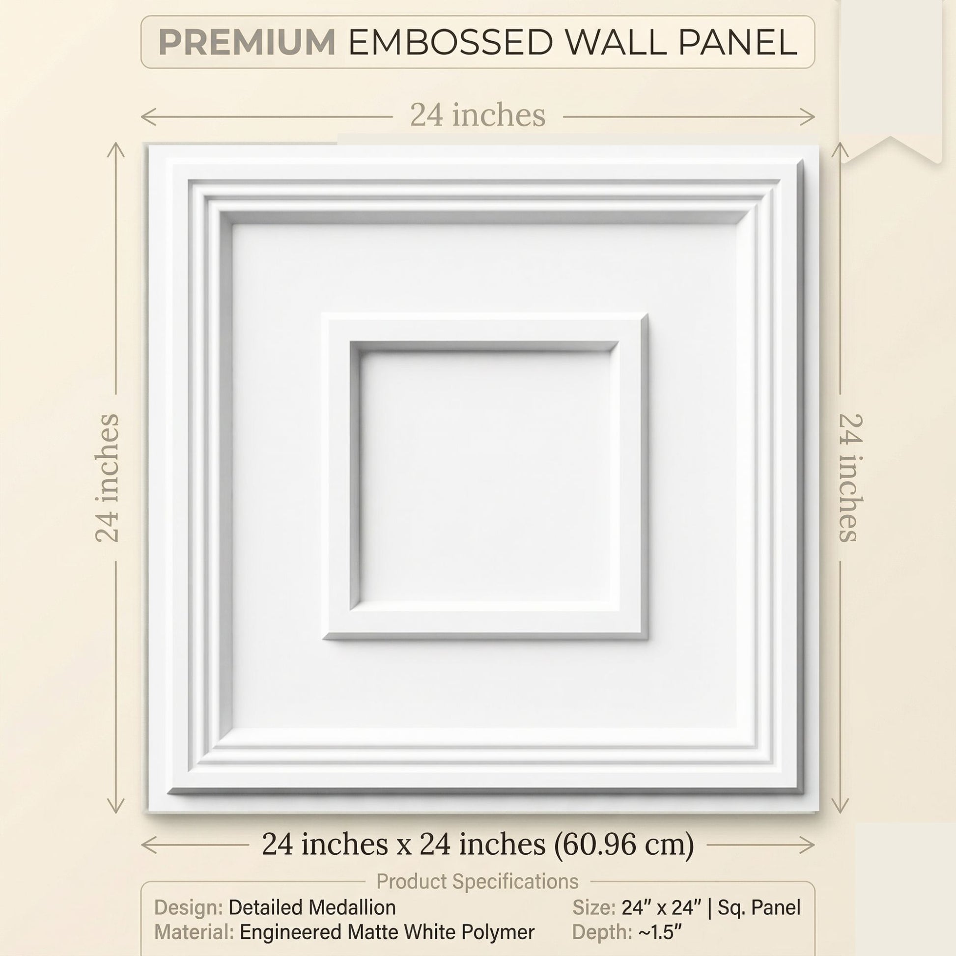 White Square Design 3d Ceiling Panel-3