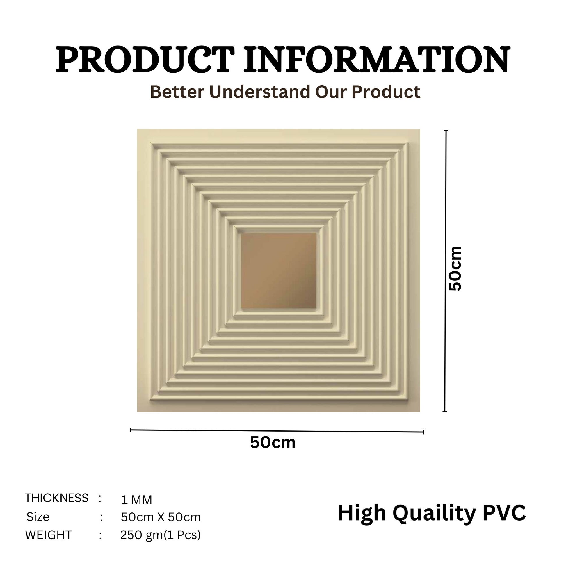 White Tail - Copper Self Adhesive Panels Line Design