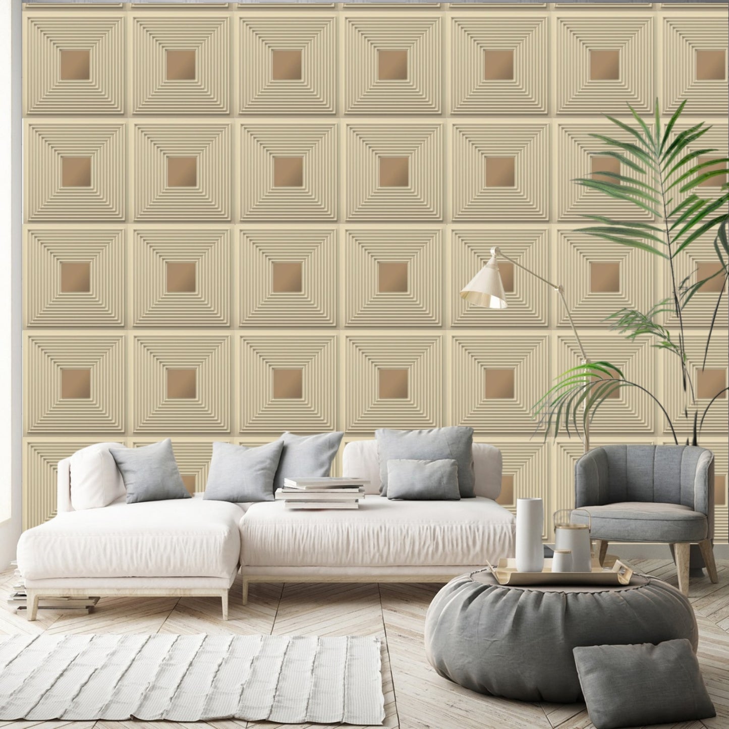 White Tail - Copper Self Adhesive Panels Line Design