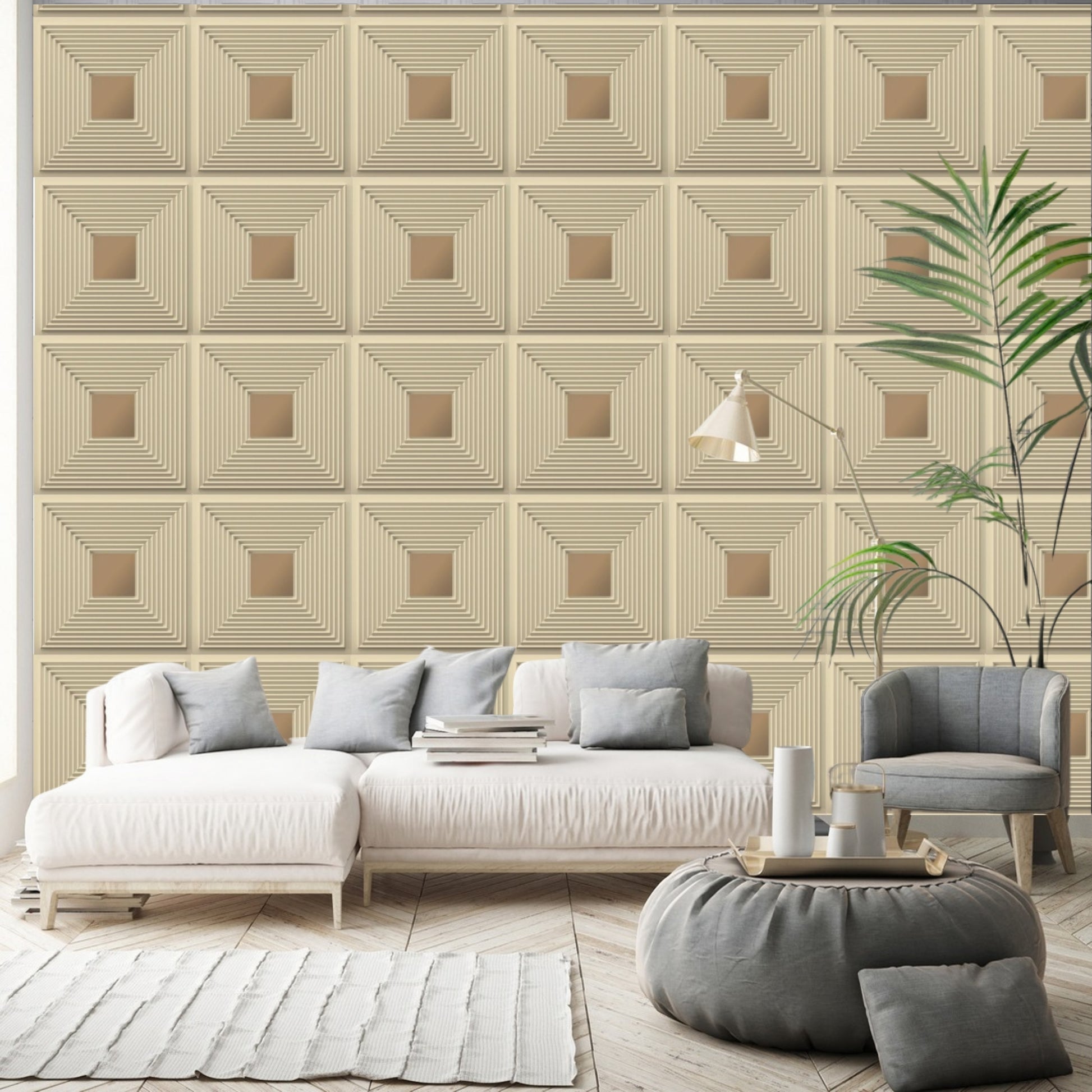 White Tail - Copper Self Adhesive Panels Line Design