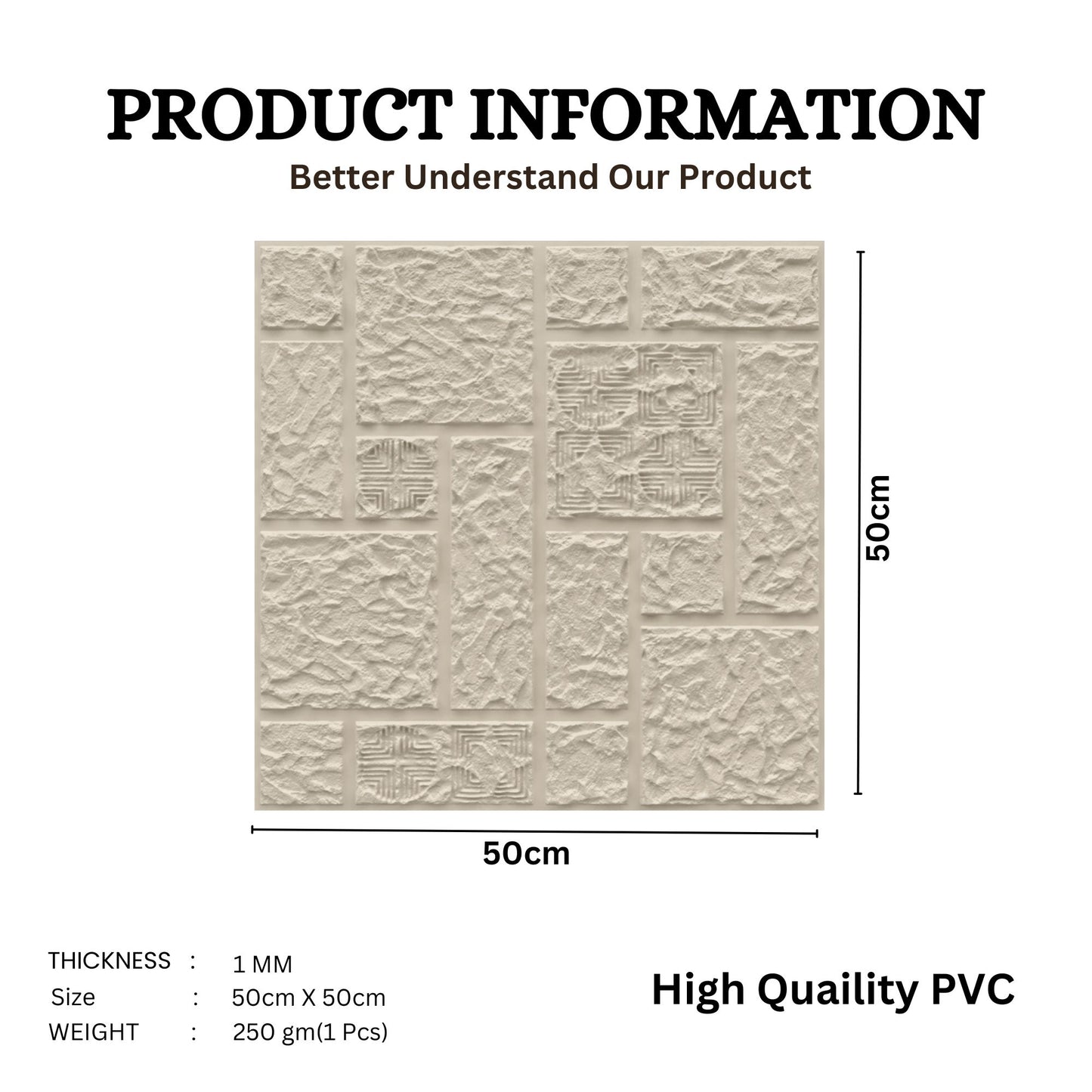 White Tail Self Adhesive Wall Panels Abstract Design