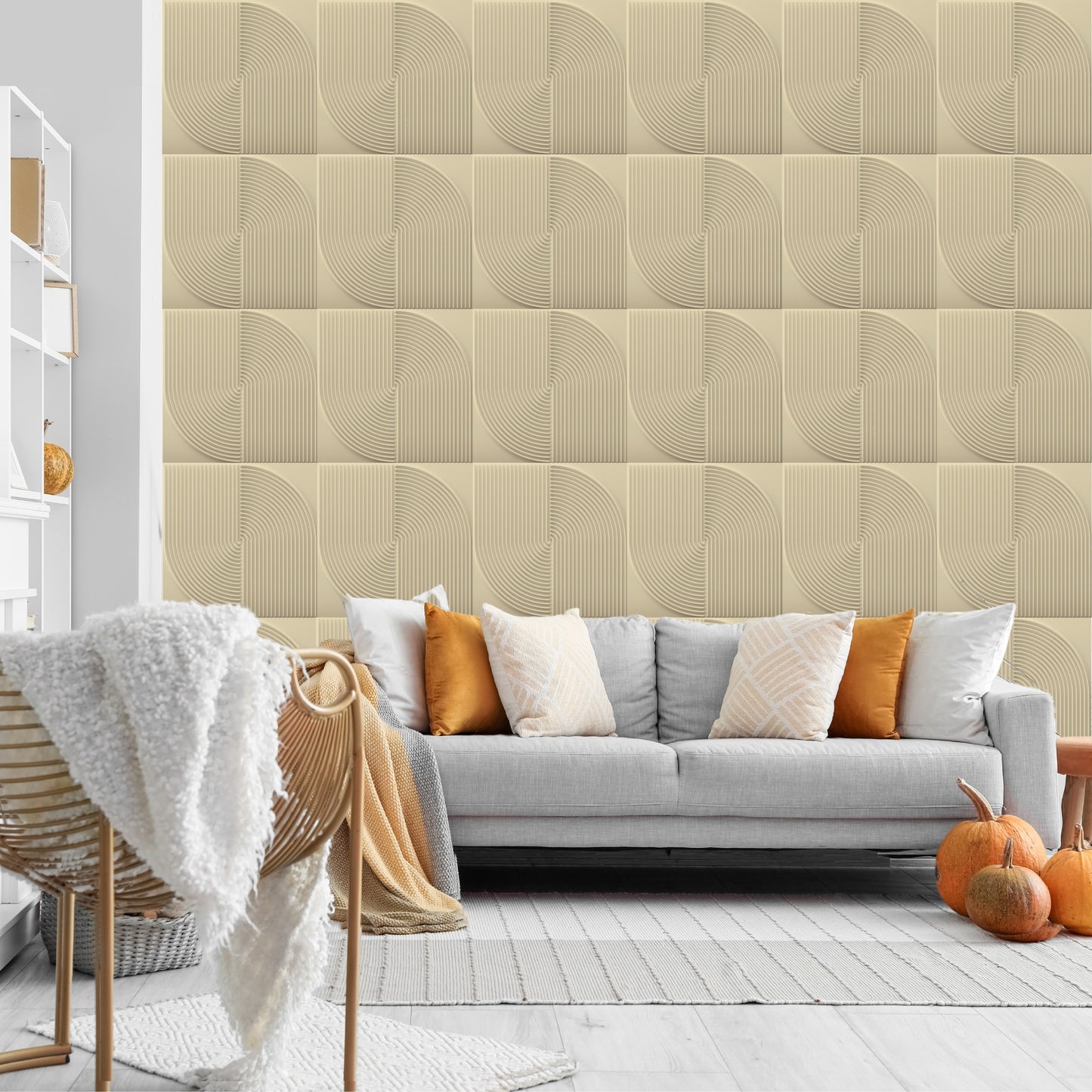 White Tail Self Adhesive Panels Circle Design