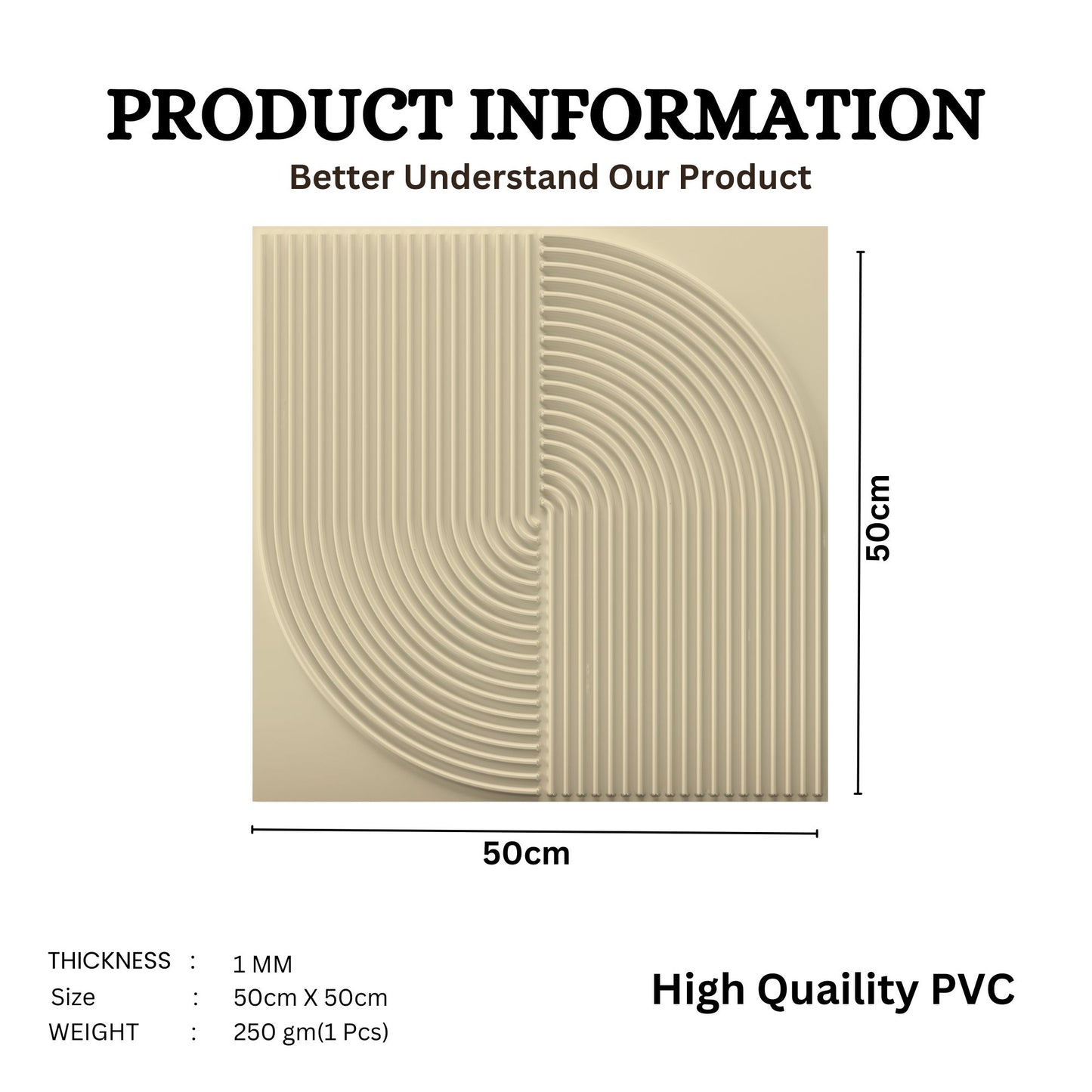 White Tail Self Adhesive Panels Circle Design