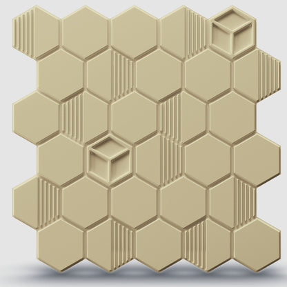 White Tail Self Adhesive Panels Hexagon Design
