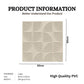 3D Self Adhesive Wall Panel Quarter Circle Design- 50x50cm