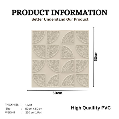 White Tail Self Adhesive Panels Quarter Circle Design
