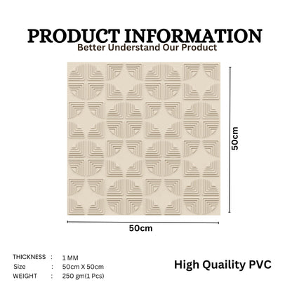 White tail Self Adhesive Panels Quarter Circle Design
