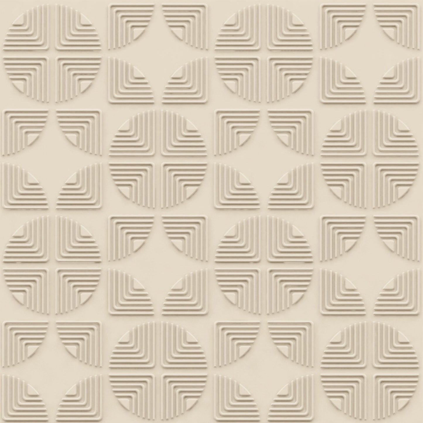 White tail Self Adhesive Panels Quarter Circle Design
