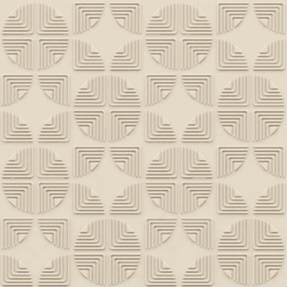 White tail Self Adhesive Panels Quarter Circle Design
