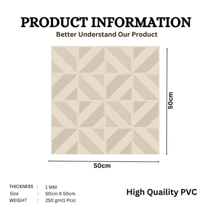 White Tail Self Adhesive Panels triangle Design