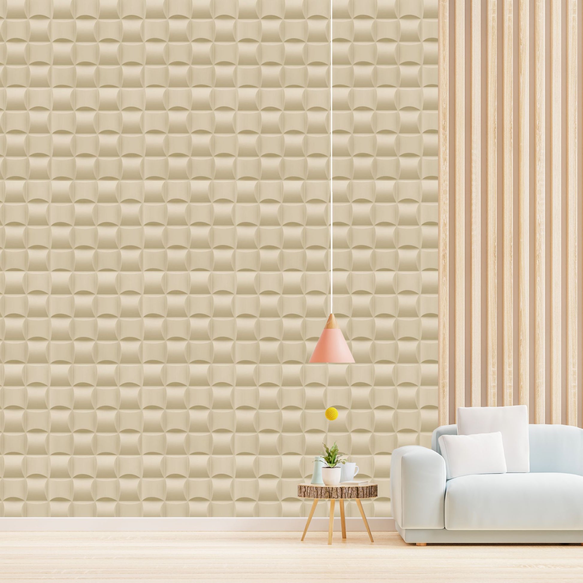 White Tail Block Design 3D Wall Panel View-1