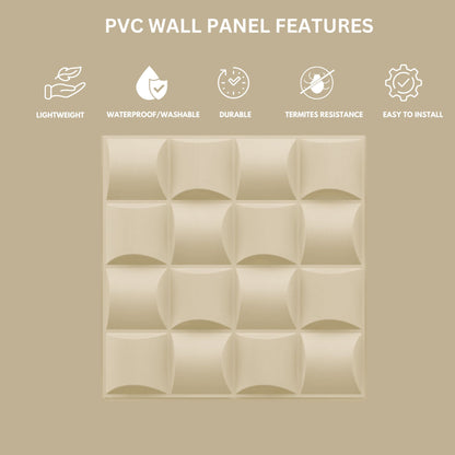 White Tail Block Design 3D Wall Panel View-