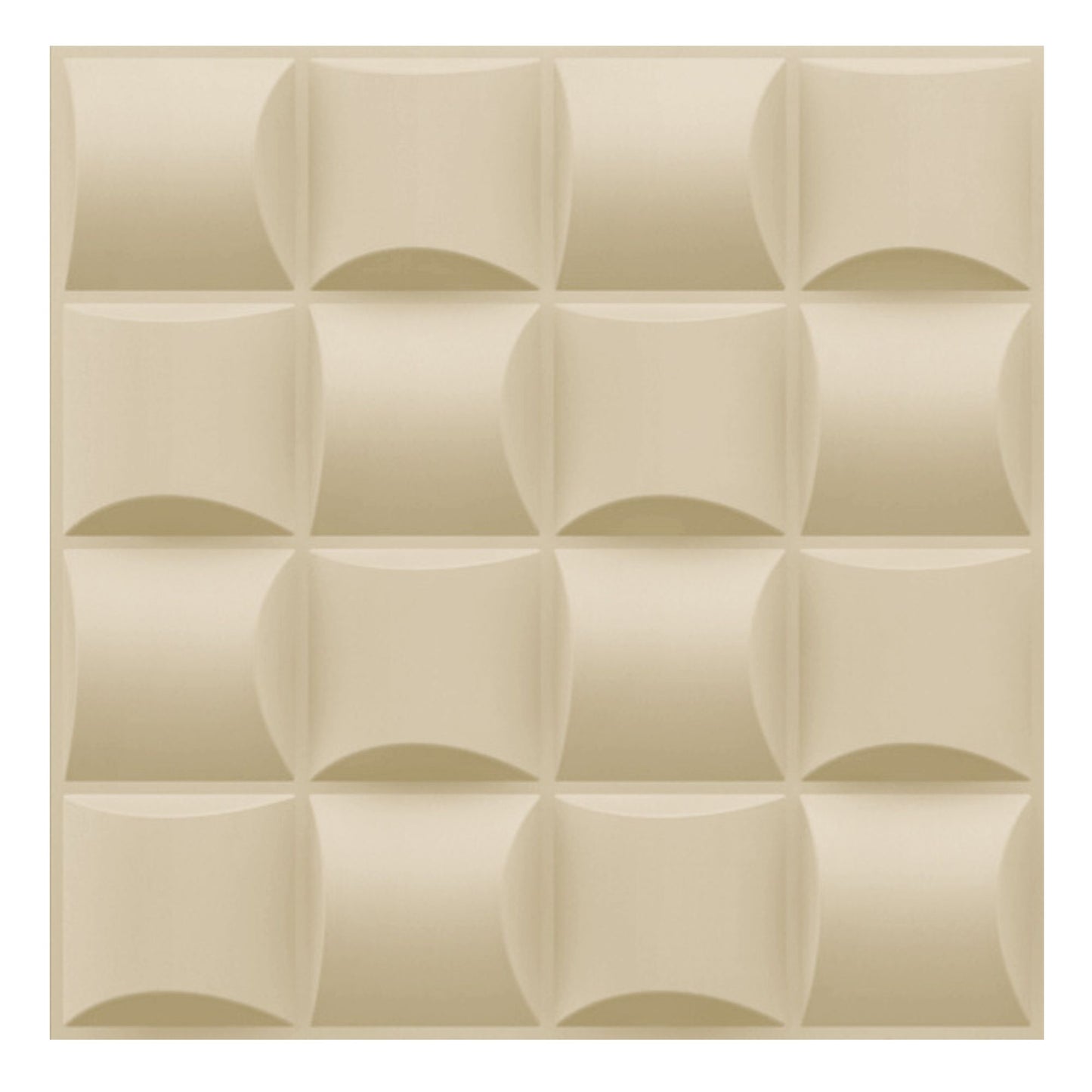 White Tail Block Design 3D Wall Panel View