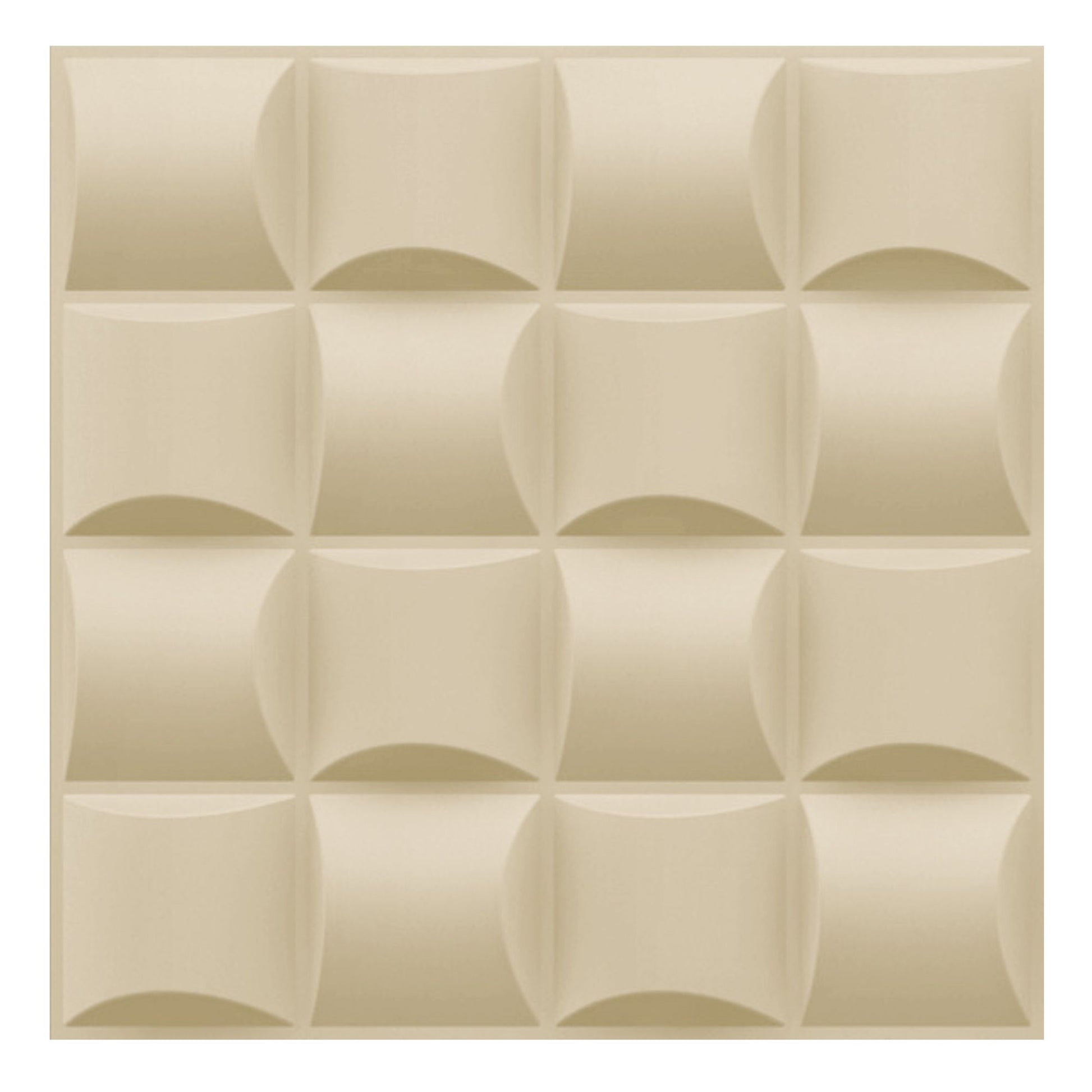 White Tail Block Design 3D Wall Panel View