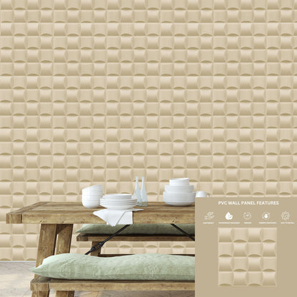 White Tail Block Design 3D Wall Panel View-3