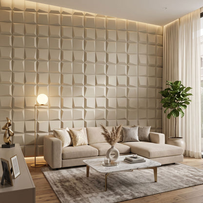 White Tail 3D Wall Panels Cube Design-1