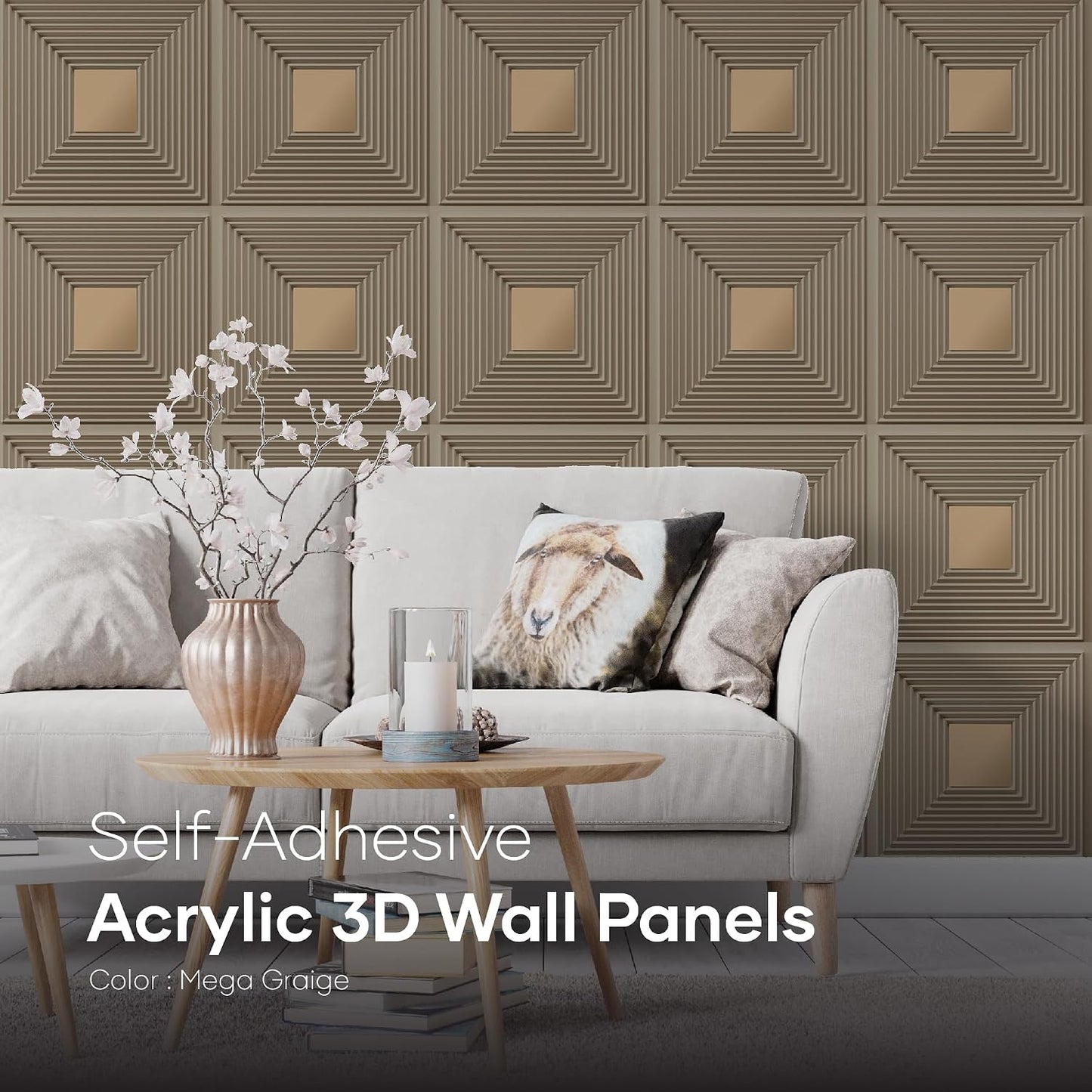 White Tail 3D Wall Panels Line Design
