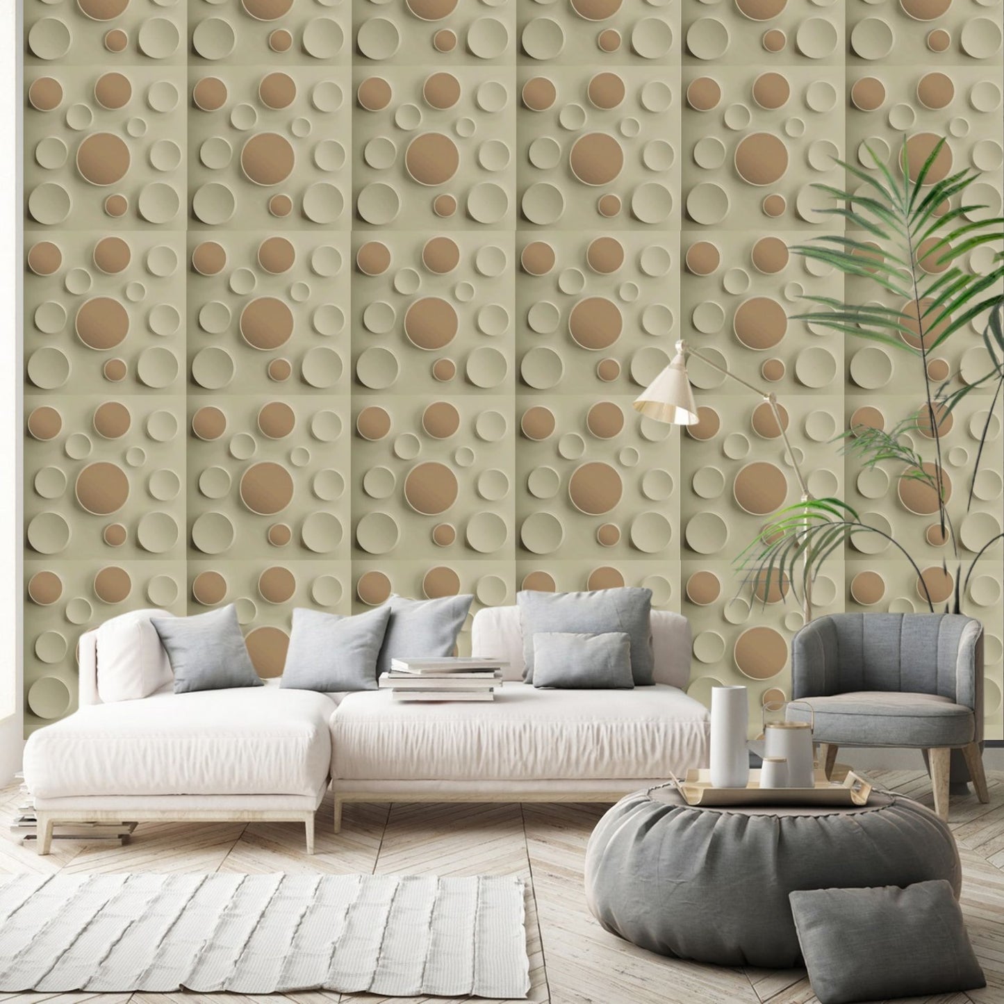 White Tail Acrylic Moon Design 3D Wall Panel-1