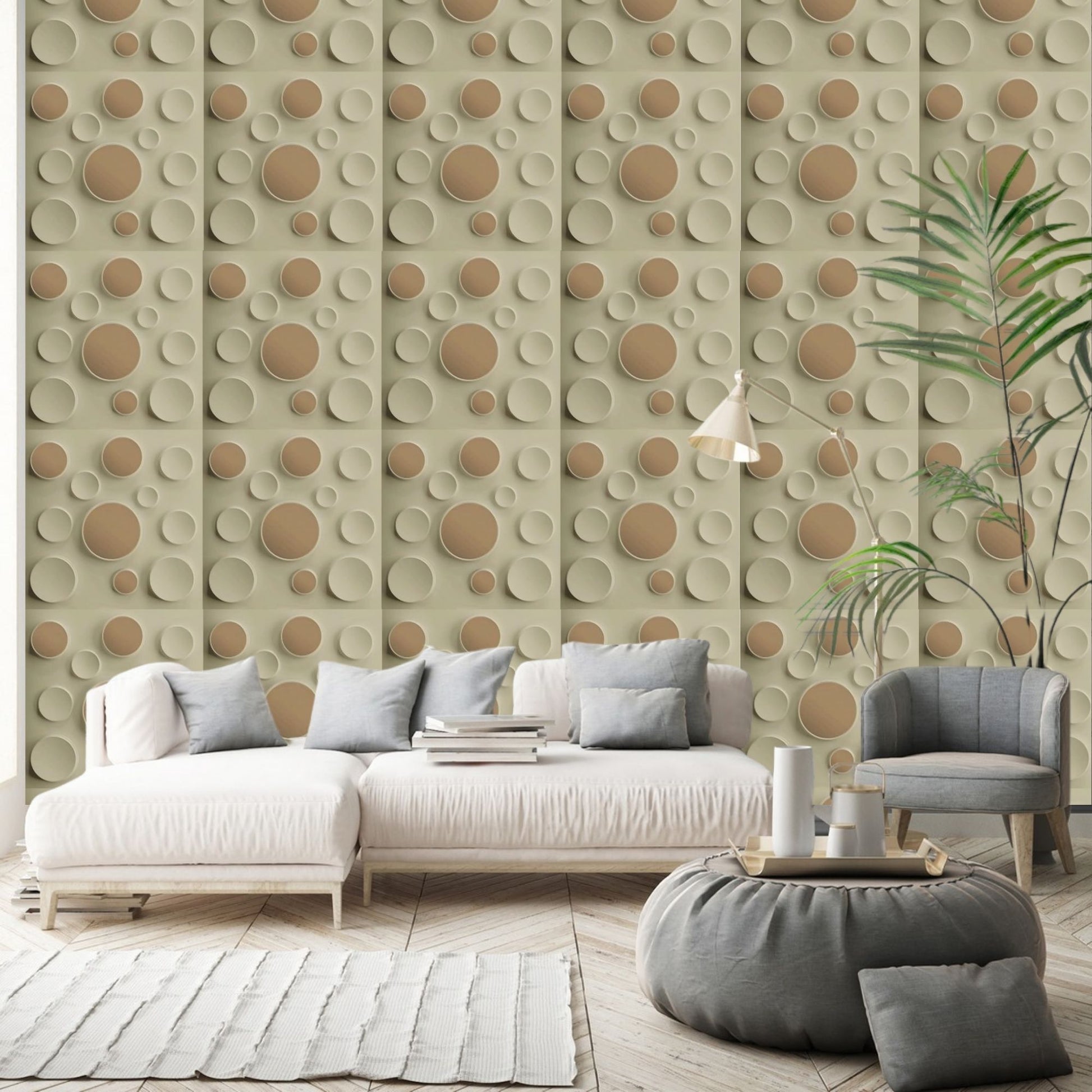 White Tail Acrylic Moon Design 3D Wall Panel-1