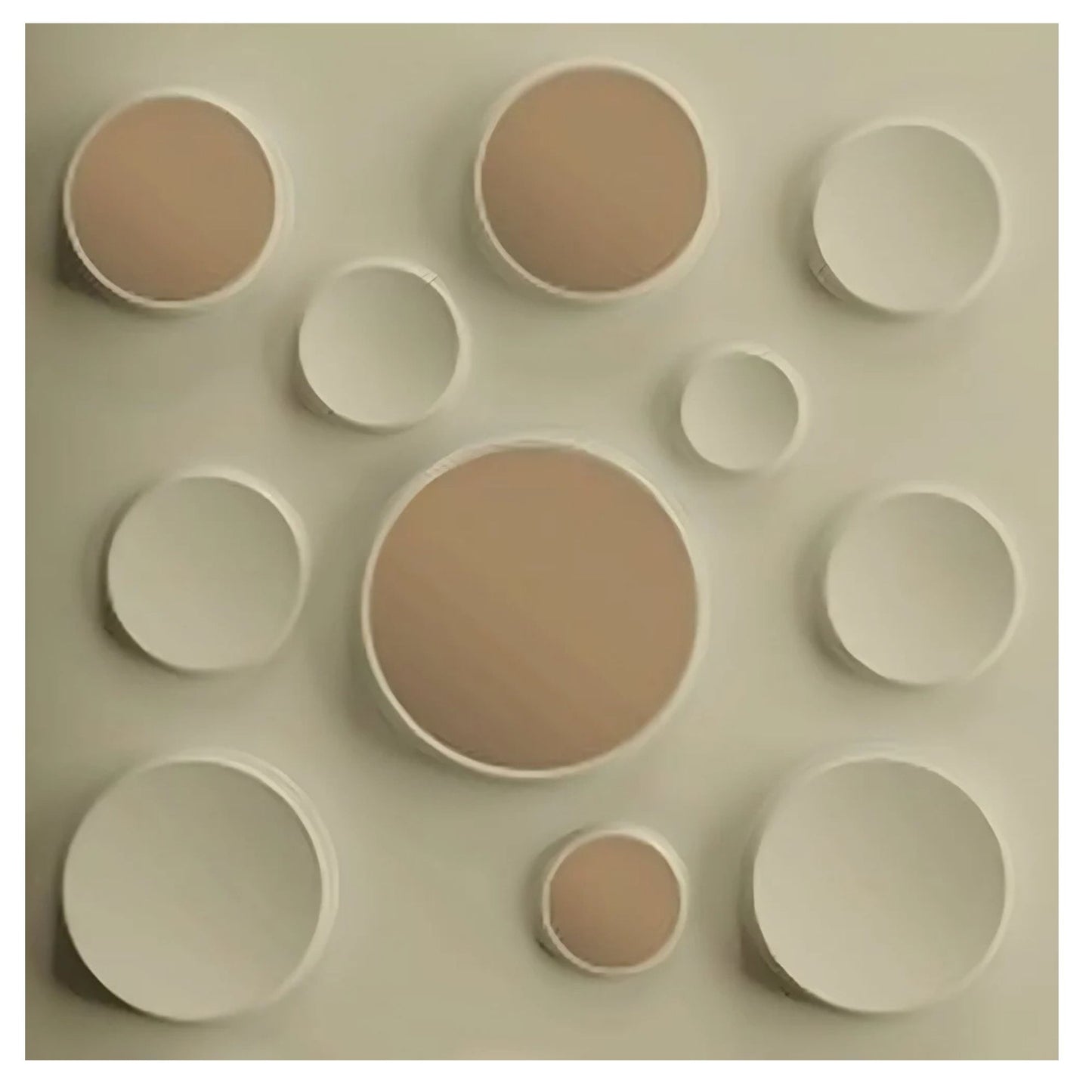 White Tail Acrylic Moon Design 3D Wall Panel