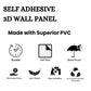 Walnut Wood Self Adhesive 3D Panels Brick Design