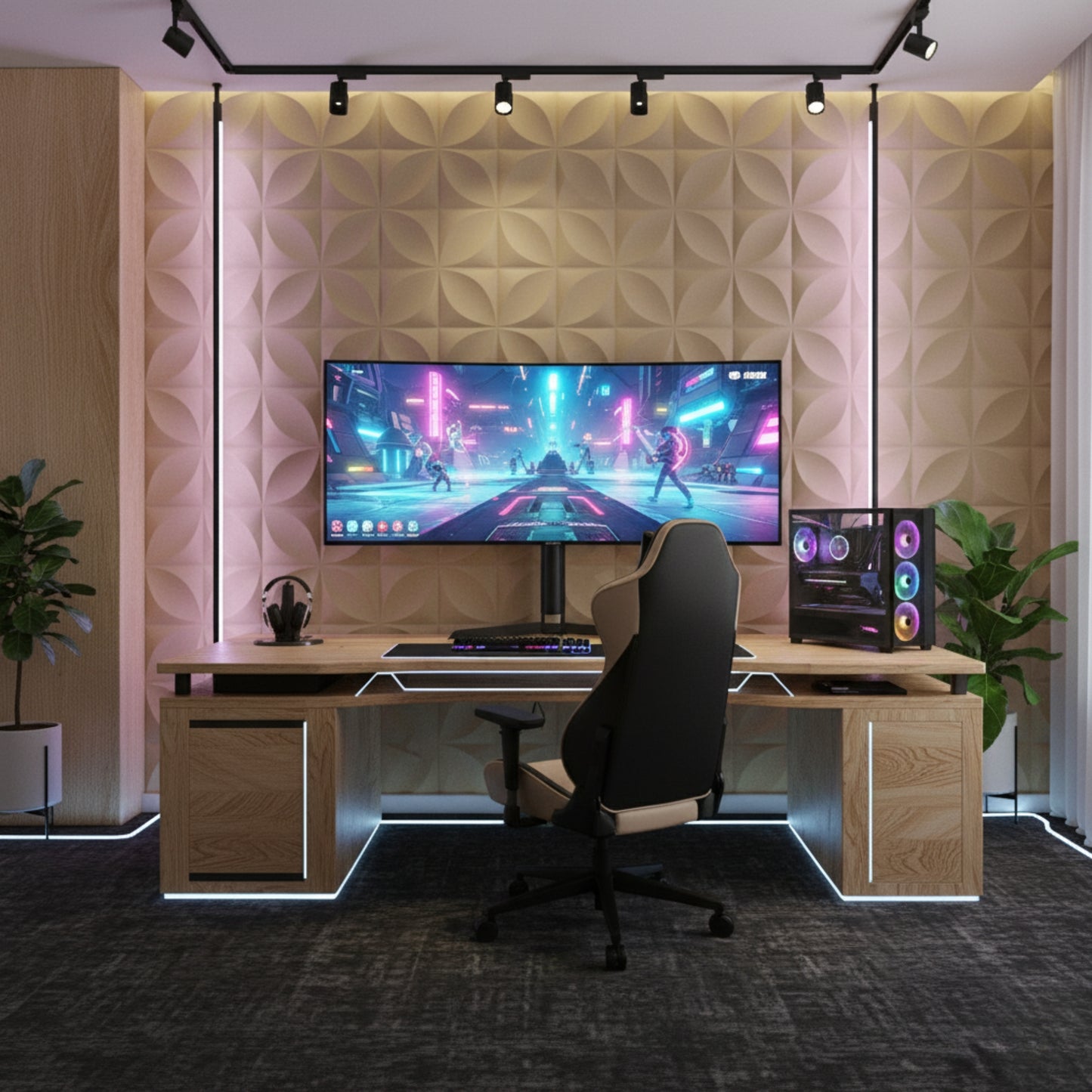 White Tail 3D Wall Panels Butterfly Design