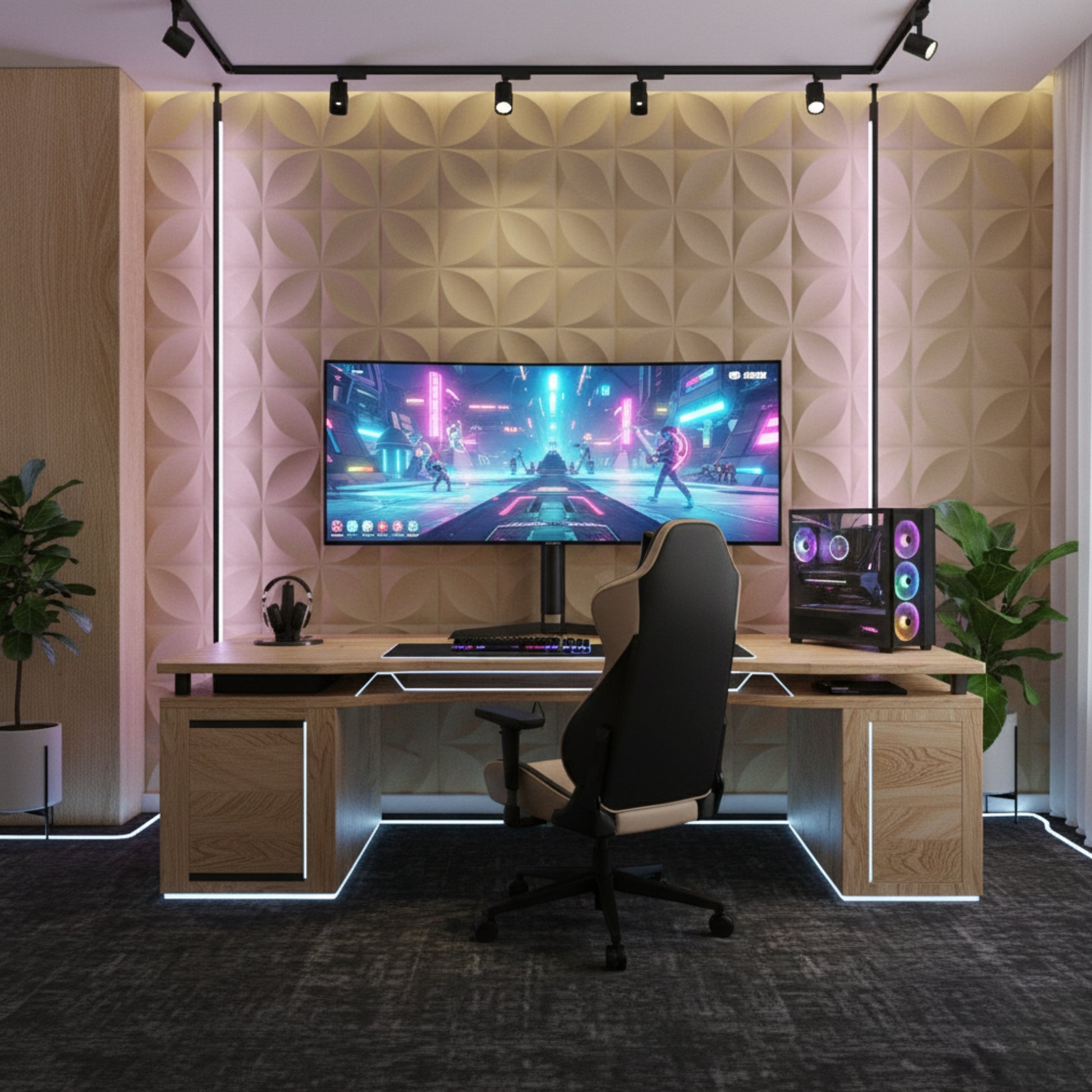 White Tail 3D Wall Panels Butterfly Design