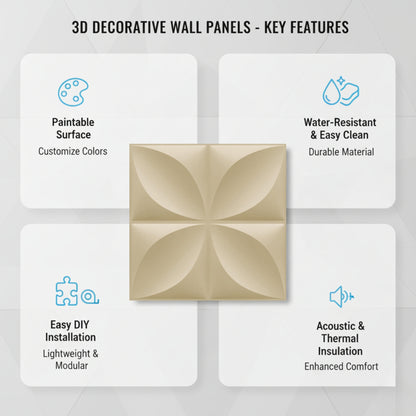 White Tail 3D Wall Panels Butterfly Design