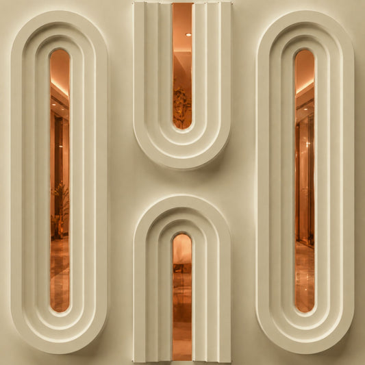 White Tail Copper Acrylic Loops Design 3D Wall Panel