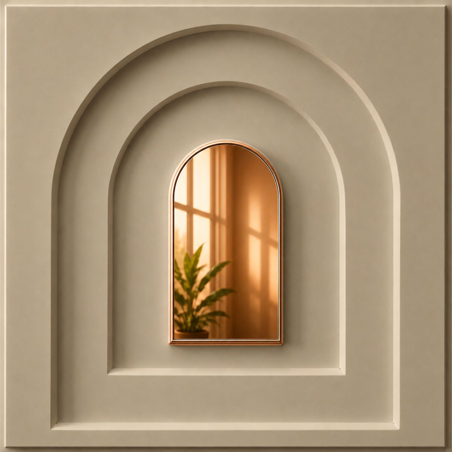 White Tail Copper Archi Design Acrylic 3D Wall Panel