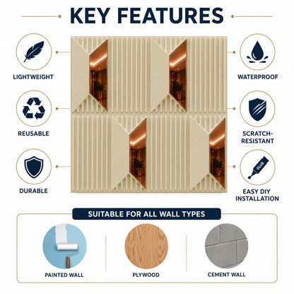 White Tail Copper Artisan Design Acrylic 3D Wall Panel-4