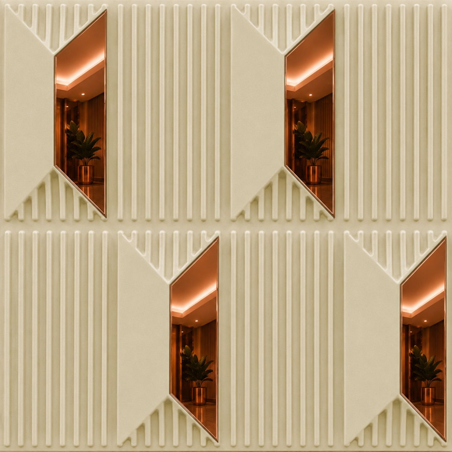 White Tail Copper Artisan Design Acrylic 3D Wall Panel