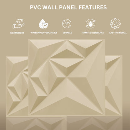 White Tail Diamond Design 3D Wall Panel-4