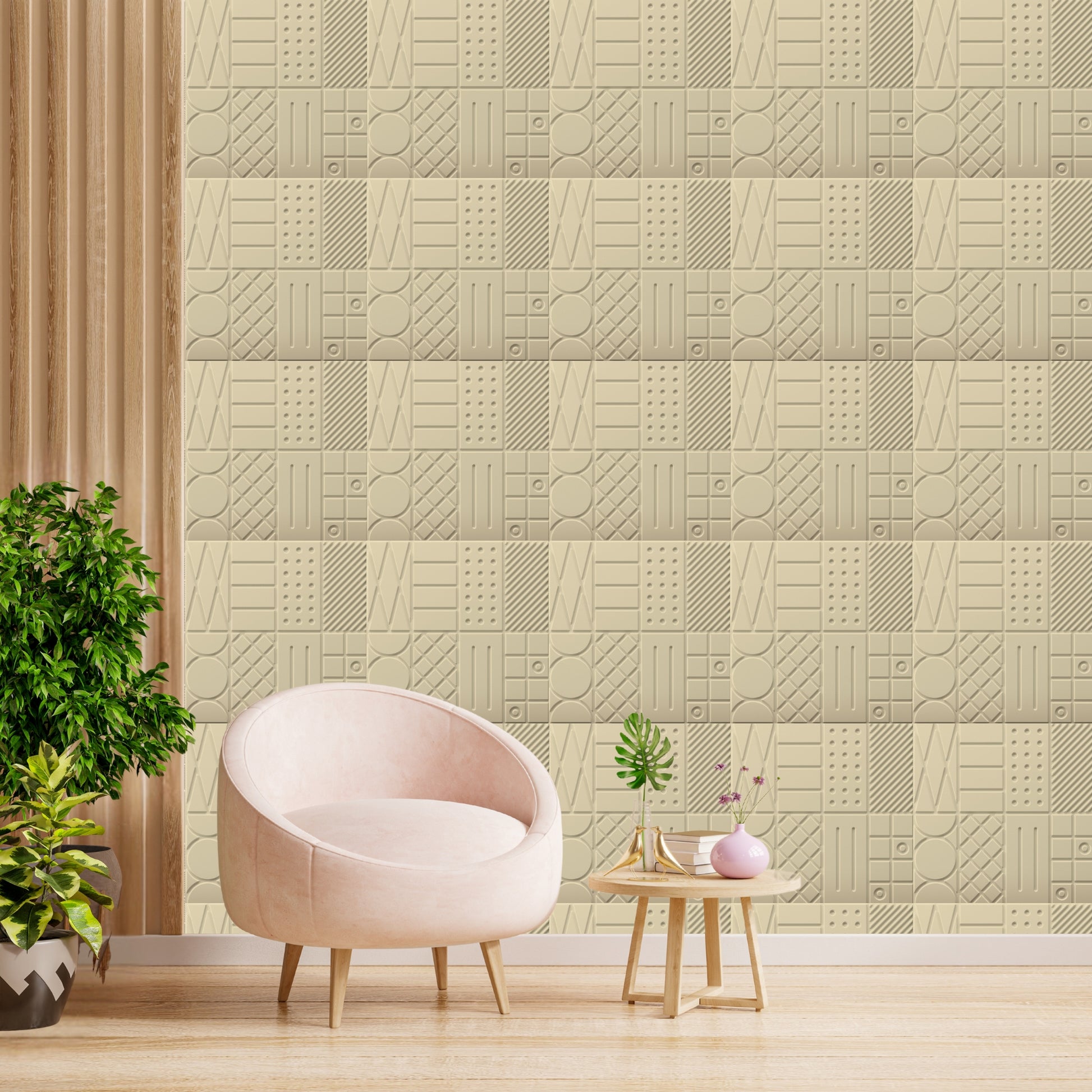White Tail Self Adhesive Panels Square Design