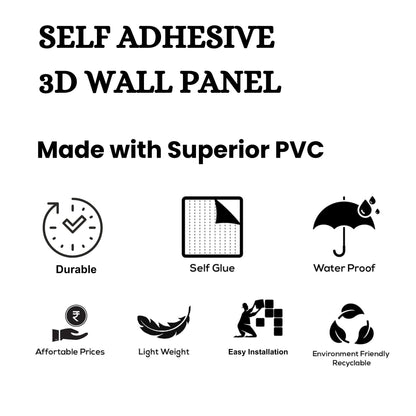 White Tail Self Adhesive Panels Square Design