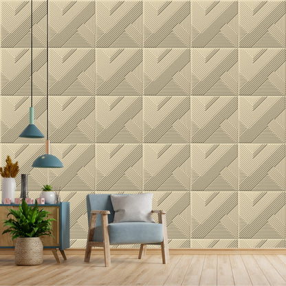 White Tail Self Adhesive Panels Line Abstract Design