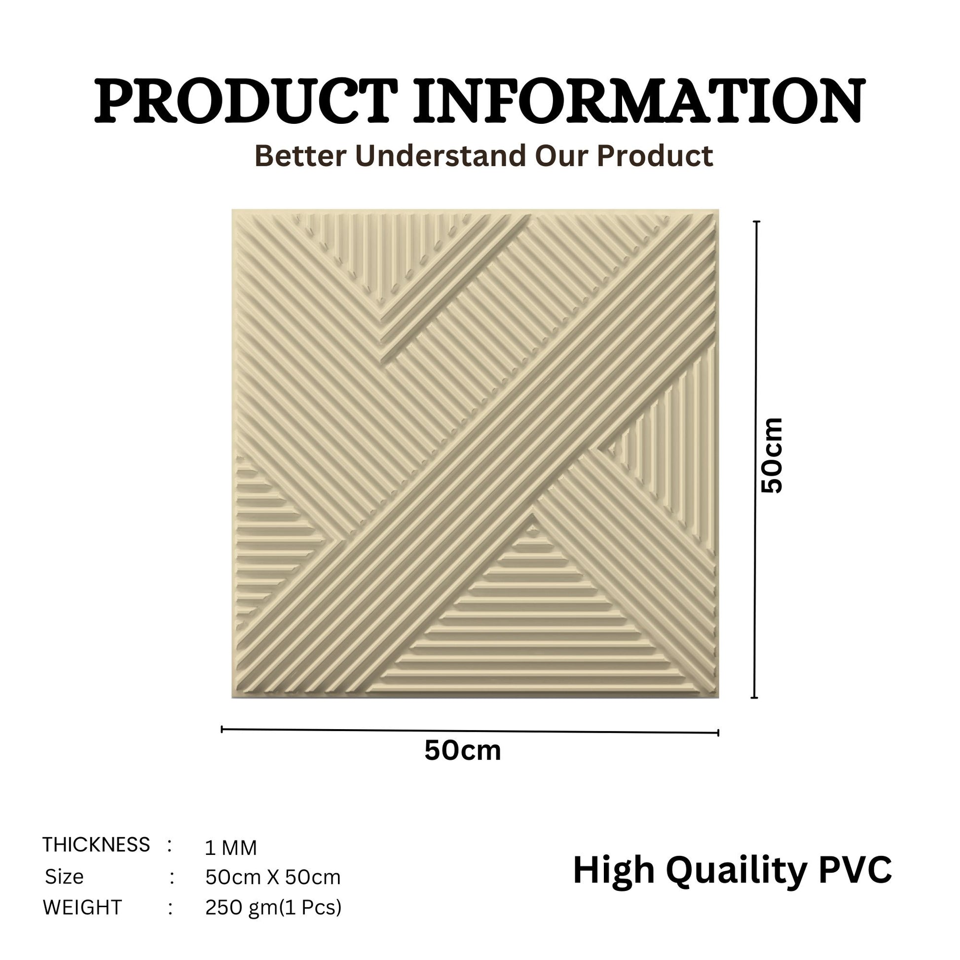 White Tail Self Adhesive Panels Line Abstract Design