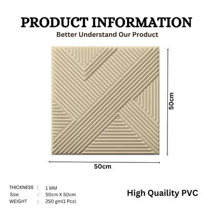 White Tail Self Adhesive Panels Line Abstract Design