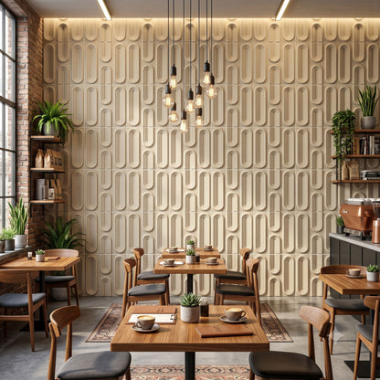 White Tail Loops Design 3D Wall Panel-2