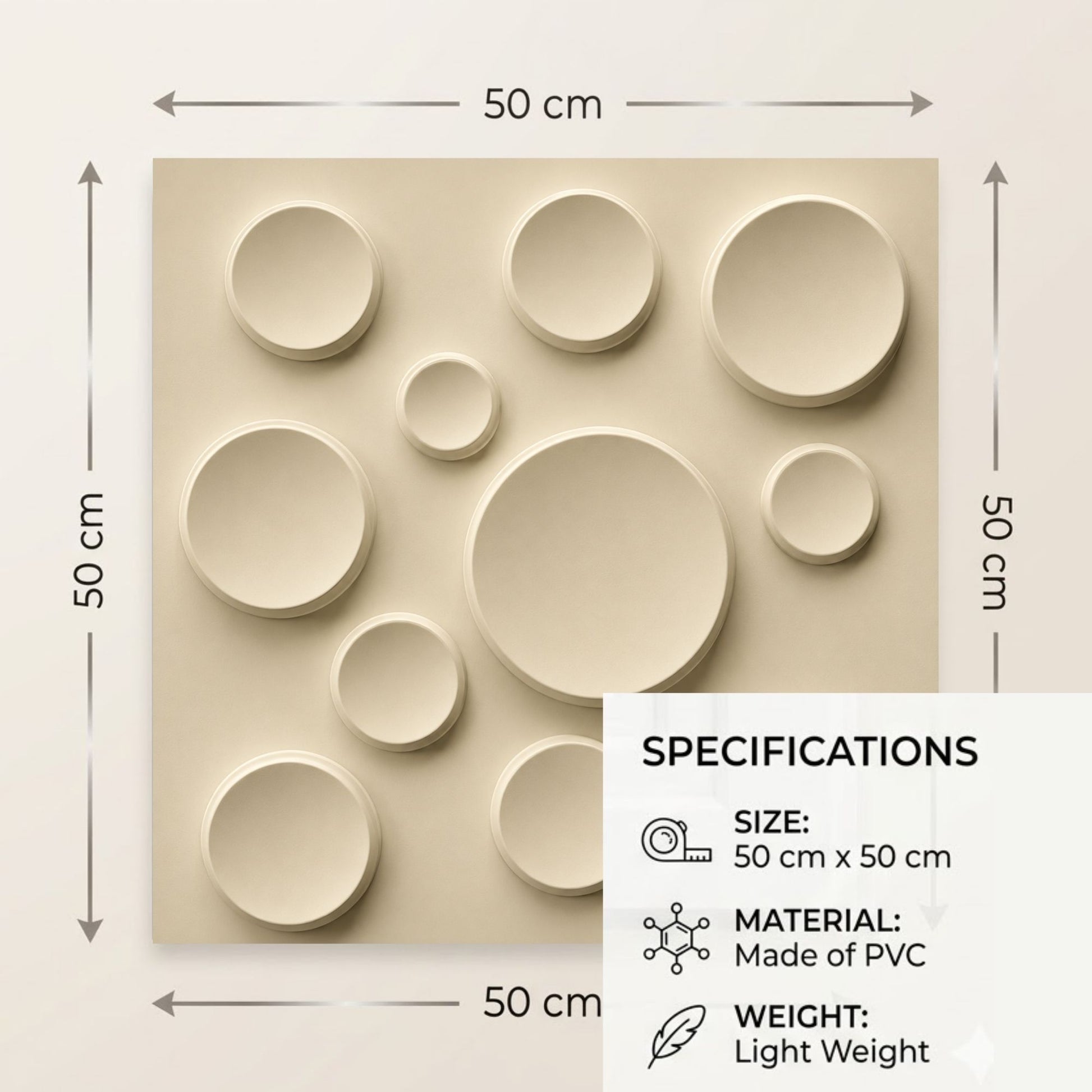 White Tail Moon Design 3D Wall Panel-3