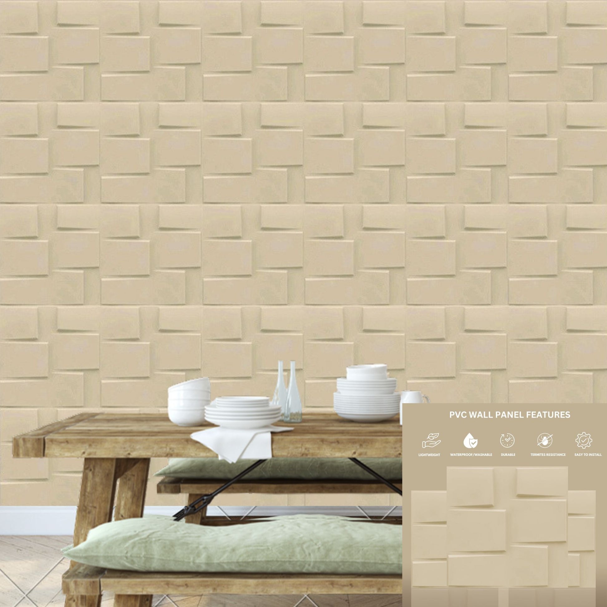 White Tail Stream Design 3D Wall Panel-2